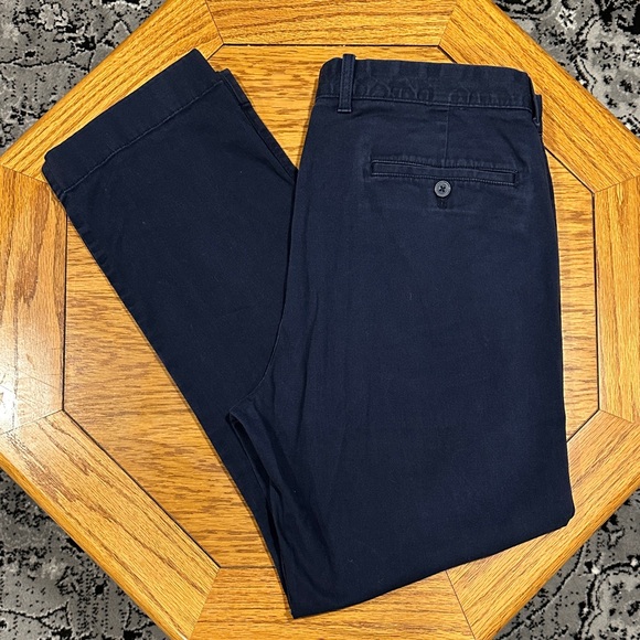 *J. CREW* Dark Blue Flex Straight Chino Pants Size 34 x 30 - Picture 4 of 9